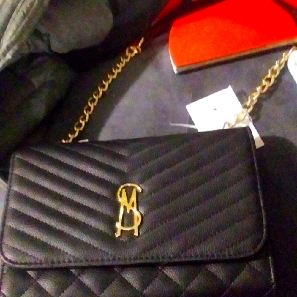 Steve Madden large black clutch